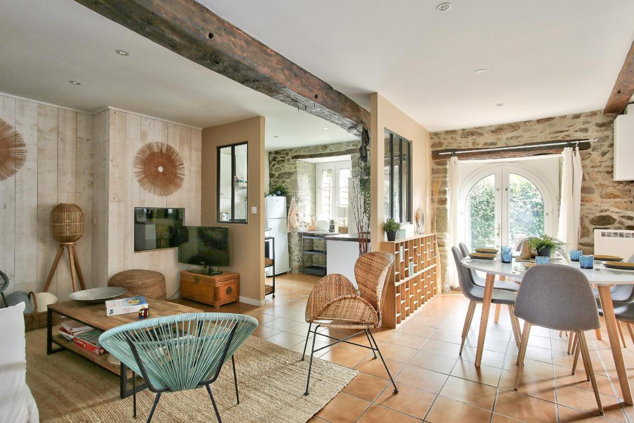 600M Plage Saint-Suliac- Maison Bretonne Pour 4 Bagian luar foto
