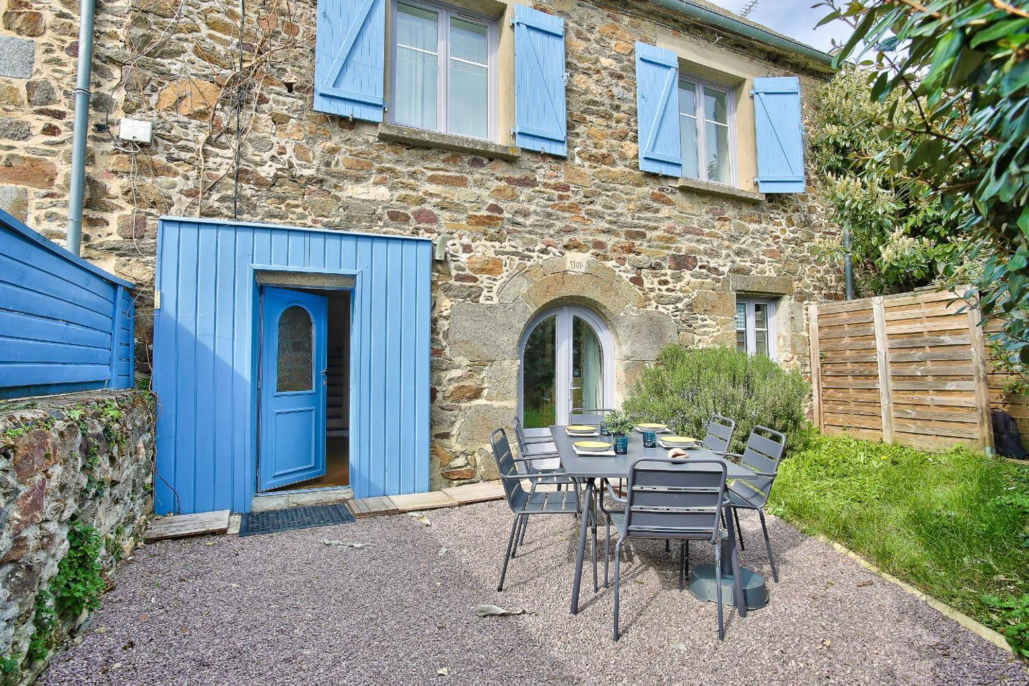 600M Plage Saint-Suliac- Maison Bretonne Pour 4 Bagian luar foto